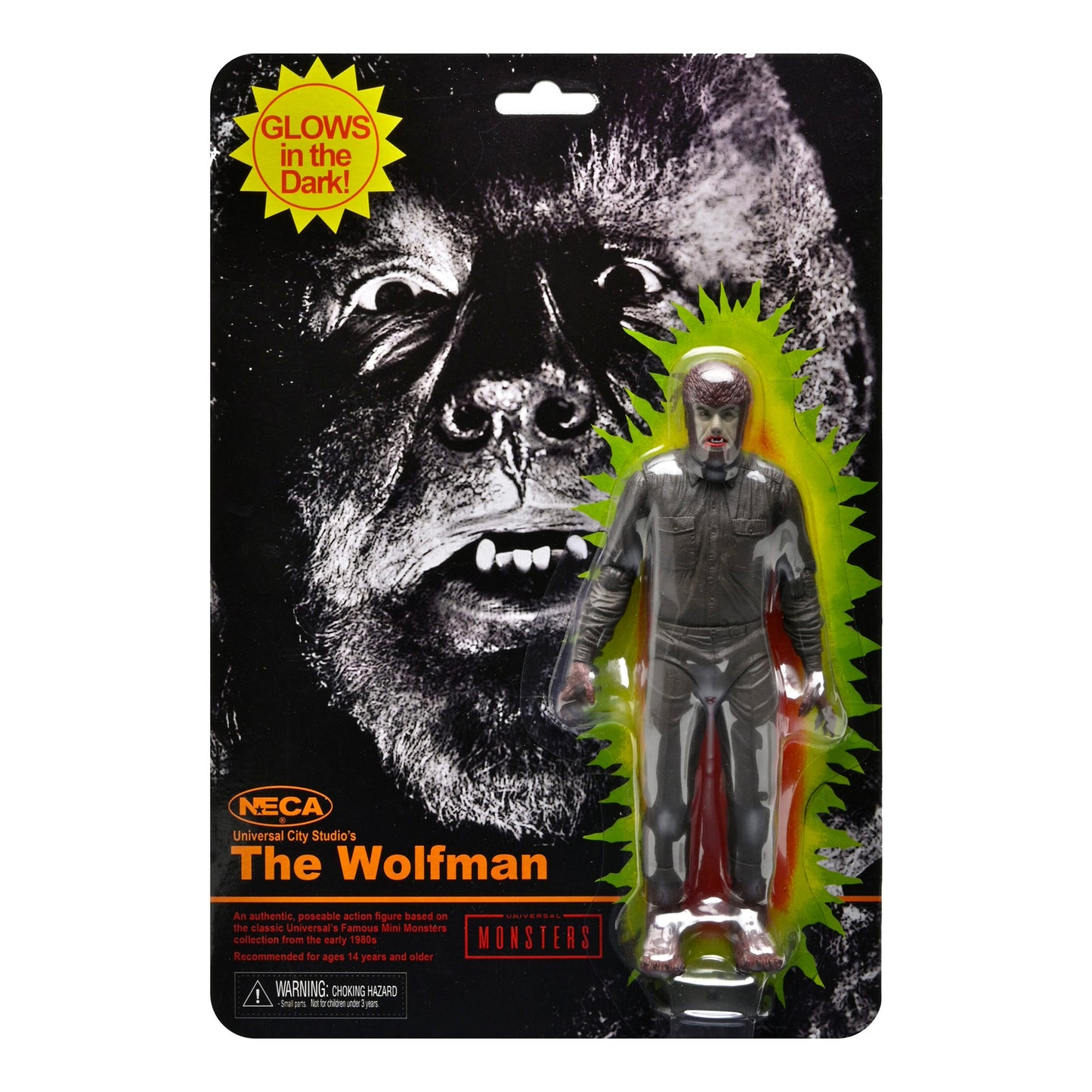 NECA Universal Monsters The Wolfman Glow in the Dark