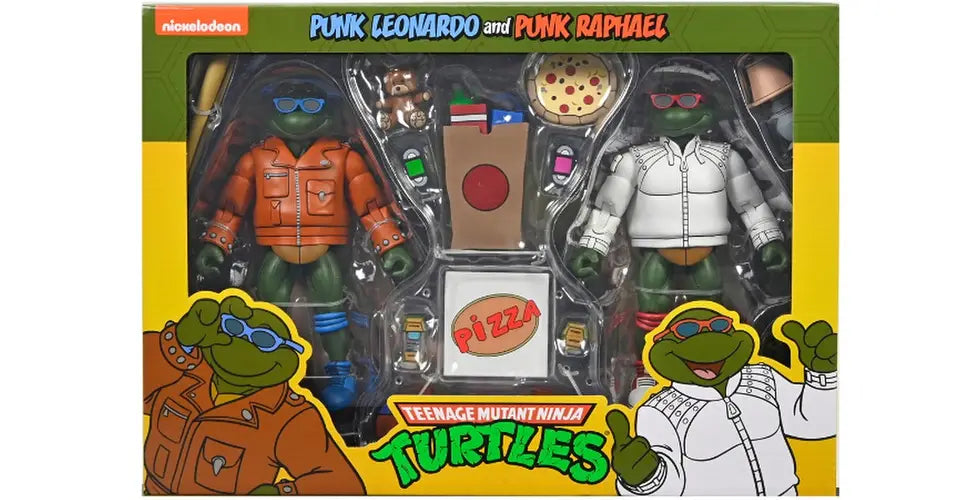 NECA Teenage Mutant Ninja Turtles Punk Leonardo and Punk Raphael