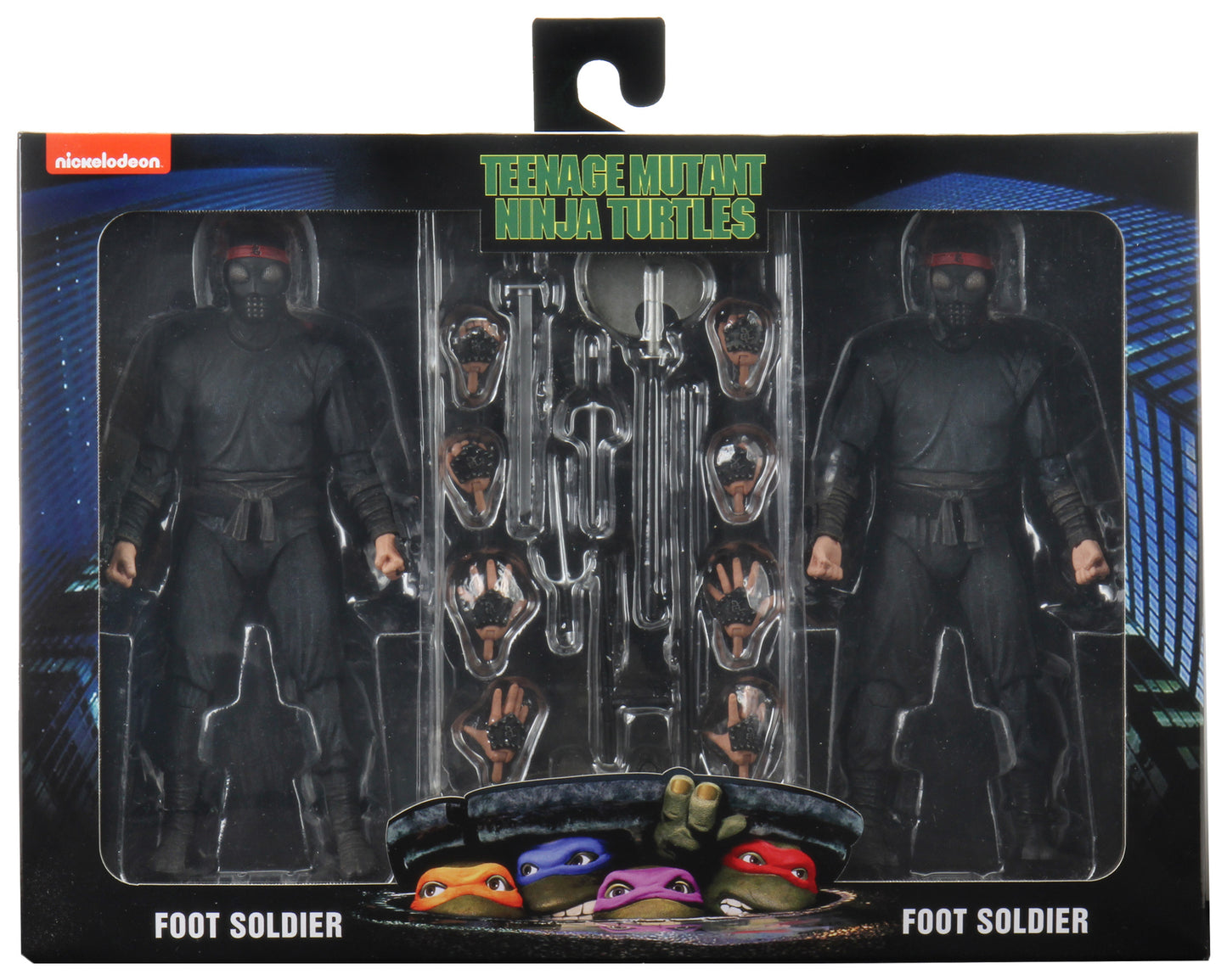 NECA Teenage Mutant Ninja Turtles II Secret of the Oooze Foot Soldier 2 Pack (Non-Mint Box)