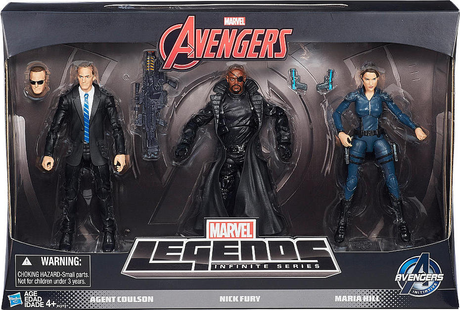 Marvel Legends Agents of Shield (Nick Fury, Agent Coulson, Maria Hill) 3 Pack Toys R Us Exclusive