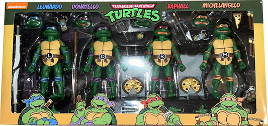 NECA Teenage Mutant Ninja Turtles Cartoon 4 Pack (Damaged Box)