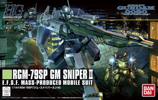BANDAI HG Gundam 1/144 RGM-79SP GM Sniper II Gundam 0080 Plastic Model Kit