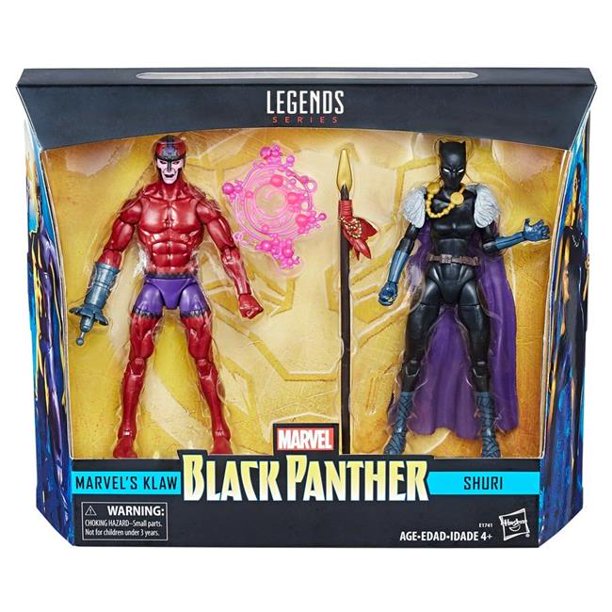 Marvel Legends Black Panther Klaw and Shuri 2 Pack Toys R Us Exclusive