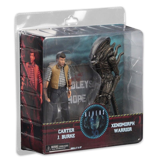 NECA Aliens Carter J. Burke and Xenomorph Warrior 2 Pack