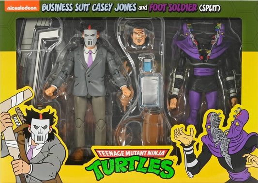 NECA Teenage Mutant Ninja Turtles Business Suit Casey Jones and Foot Soldier (Split)