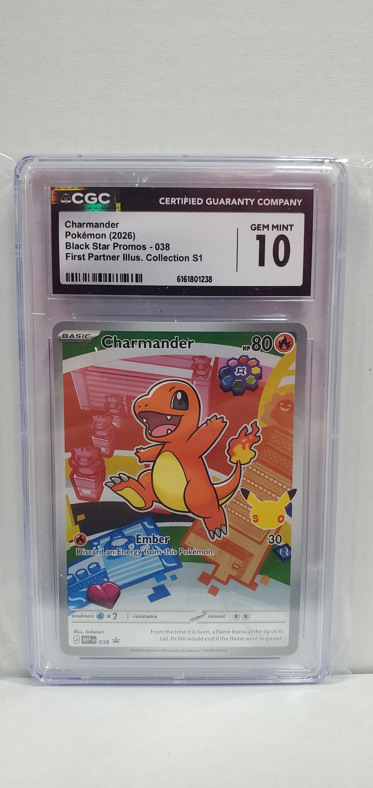 Pokemon Charmander 038 CGC 10