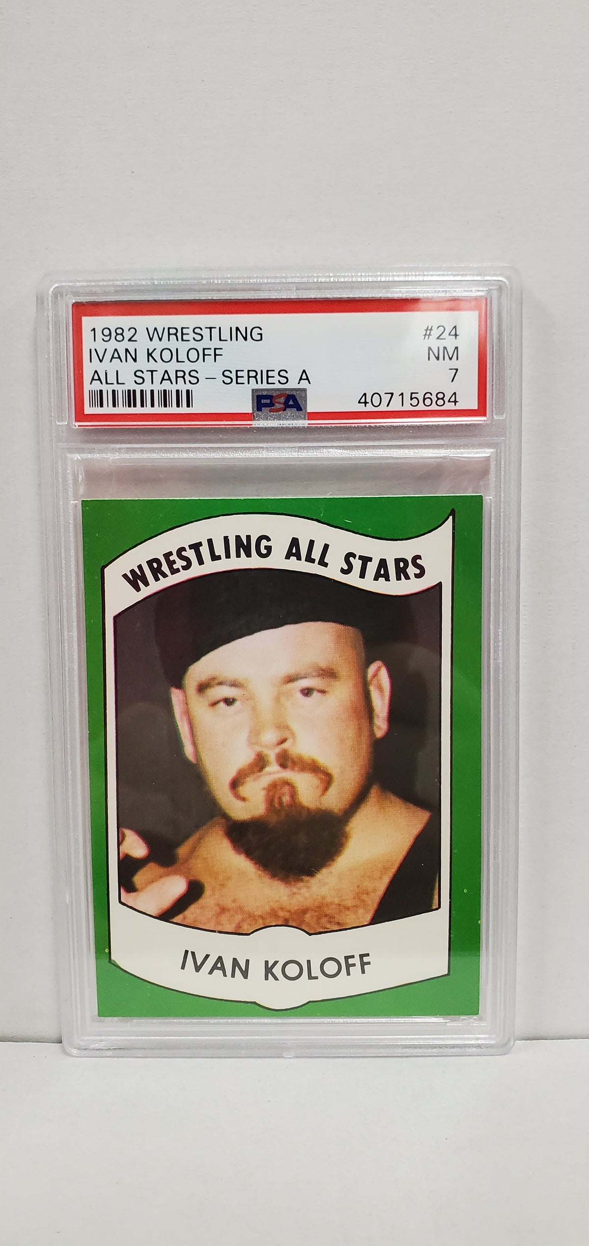 1982 Wrestling Ivan Koloff #24 All Stars Series A PSA 7
