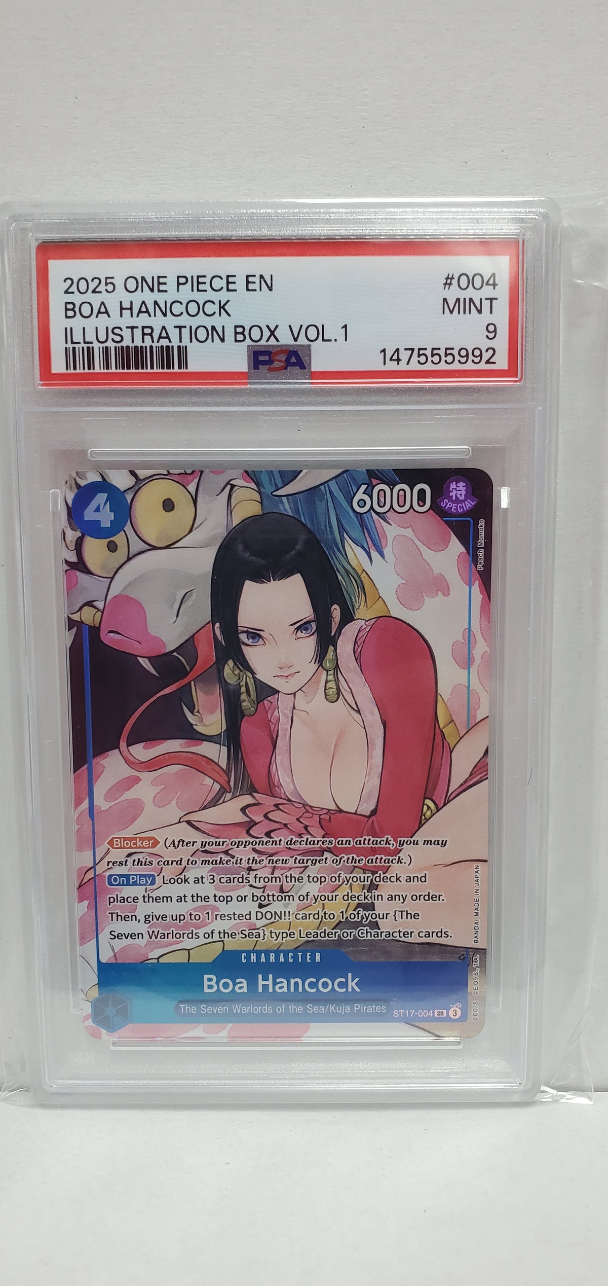 One Piece Card Game Boa Hancock ST17-004 PSA 9