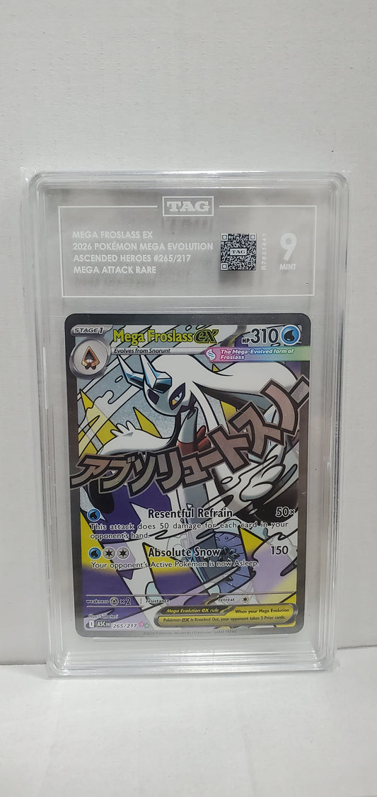 Pokemon Mega Froslass ex 265/217 TAG 9