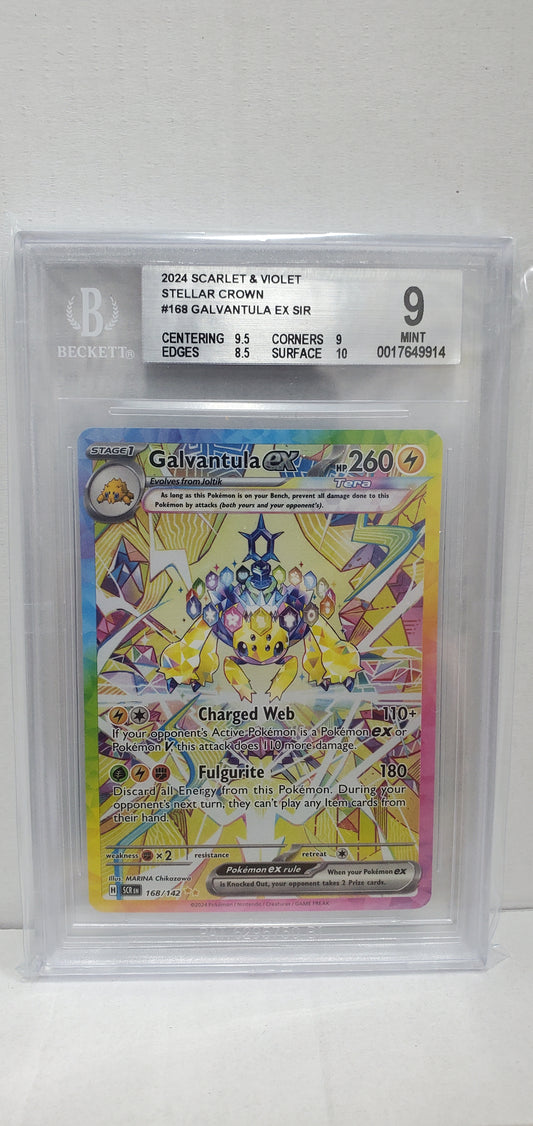 Pokemon Galvantula ex 168/142 Beckett 9