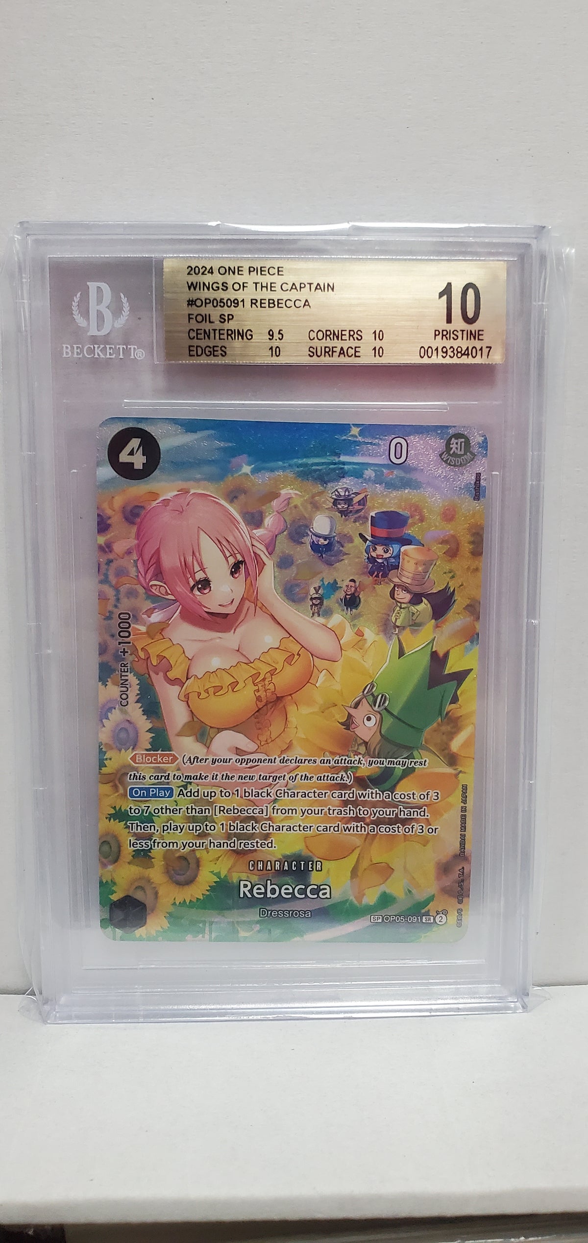 One Piece Card Game Rebecca SP OP05-091 Beckett 10