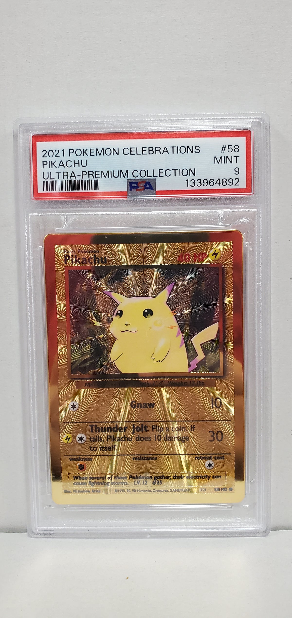 Pokemon Celebrations Pikachu 58/102 Metal (2021) PSA 9