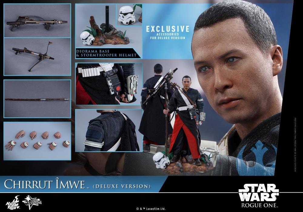 Hot Toys Chirrut Imwe (Deluxe Version) Star Wars: Rogue One MMS403 1/6 Scale (Open Box)