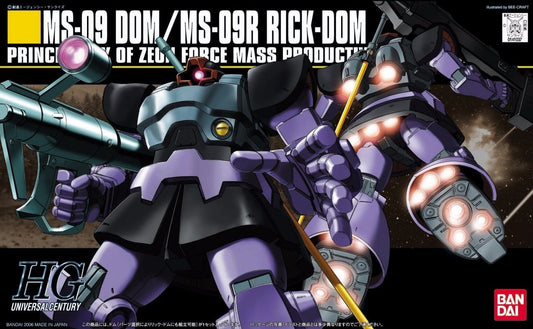 HGUC Mobile Suit Gundam MS-09 Dom MS-09R Rick-Dom 1/144 Model Kit Bandai Spirits