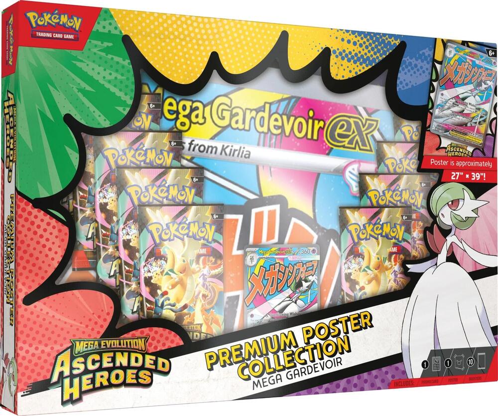 Pokemon Mega Evolution Ascended Heroes Premium Poster Collection Mega Gardevoir