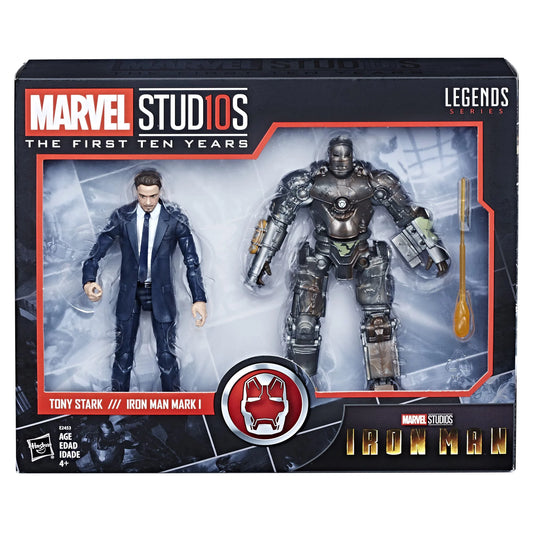Marvel Legends MCU First Ten Years Iron Man 2 Pack Tony Stark and Iron Man Mark 1