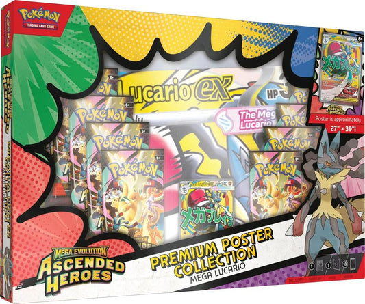 Pokemon Mega Evolution Ascended Heroes Premium Poster Collection Mega Lucario