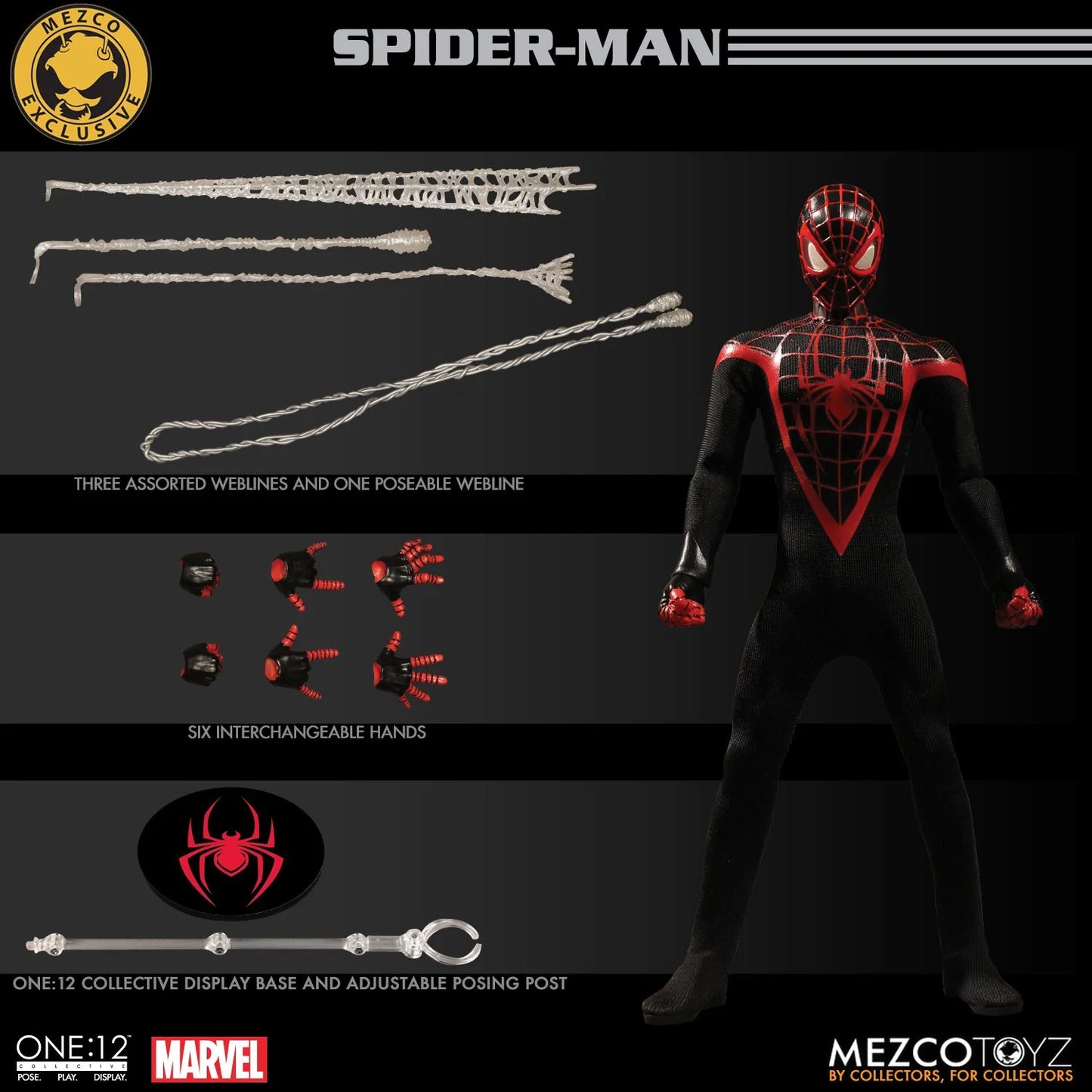 Marvel One:12 Collective Ultimates Spider-Man Miles Morales Exclusive