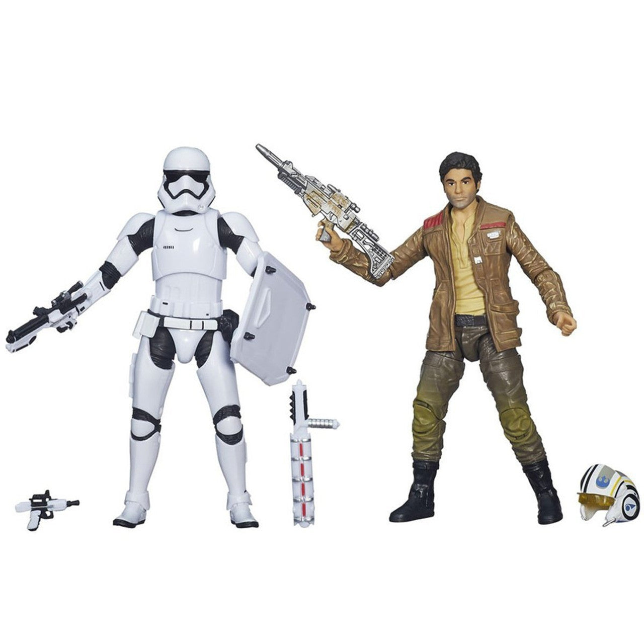 Star Wars Black Series 6 inch Poe Dameron and First Order Riot Control Stormtrooper 2 Pack