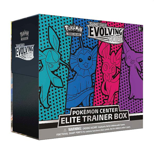Pokemon Sword & Shield Evolving Skies Pokemon Center Elite Trainer Box (GVSE) (Tear in Seal)