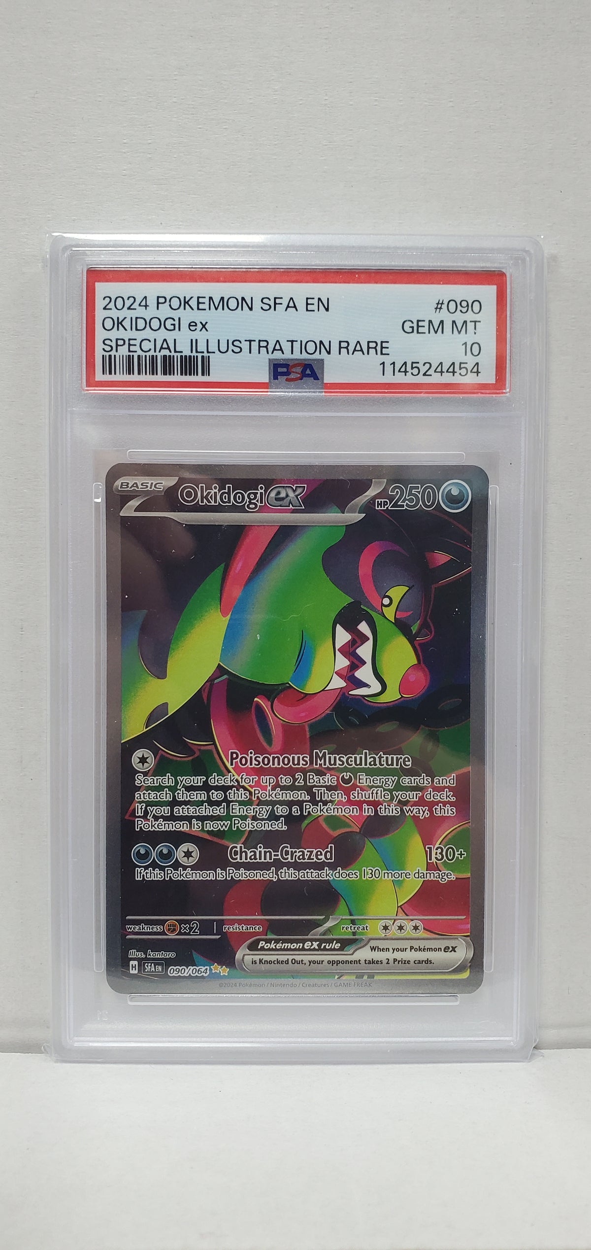 Pokemon Okidogi ex 090/064 PSA 10