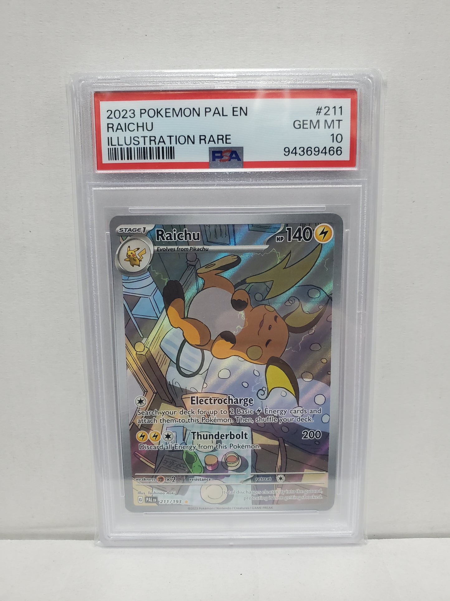 Pokemon Raichu 211/193 PSA 10