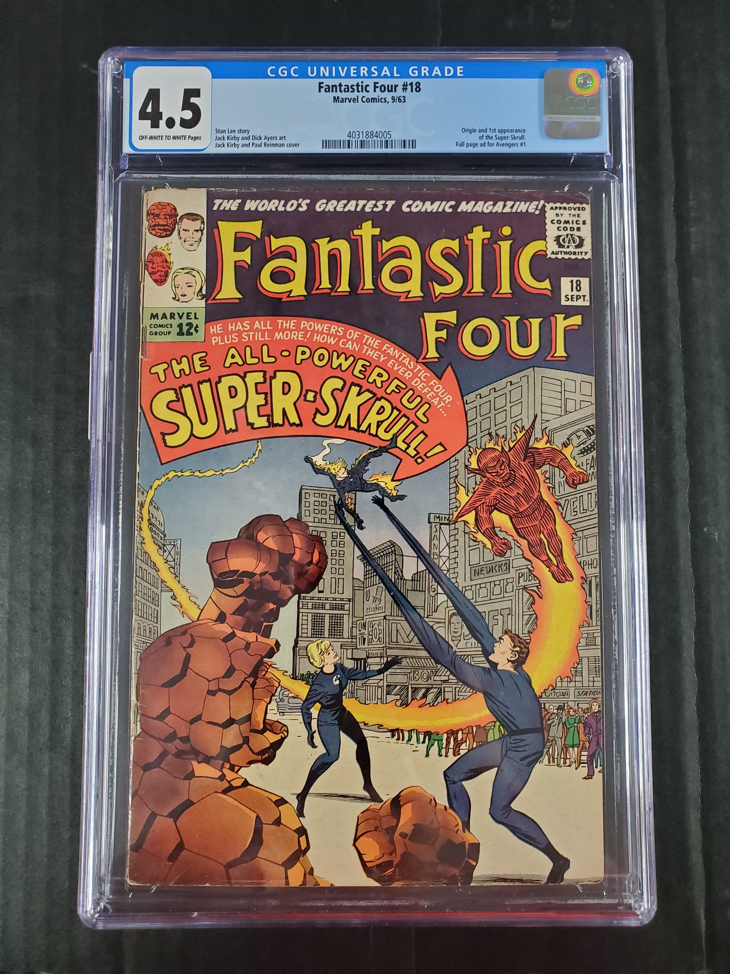 Fantastic Four #18 (1963) CGC 4.5