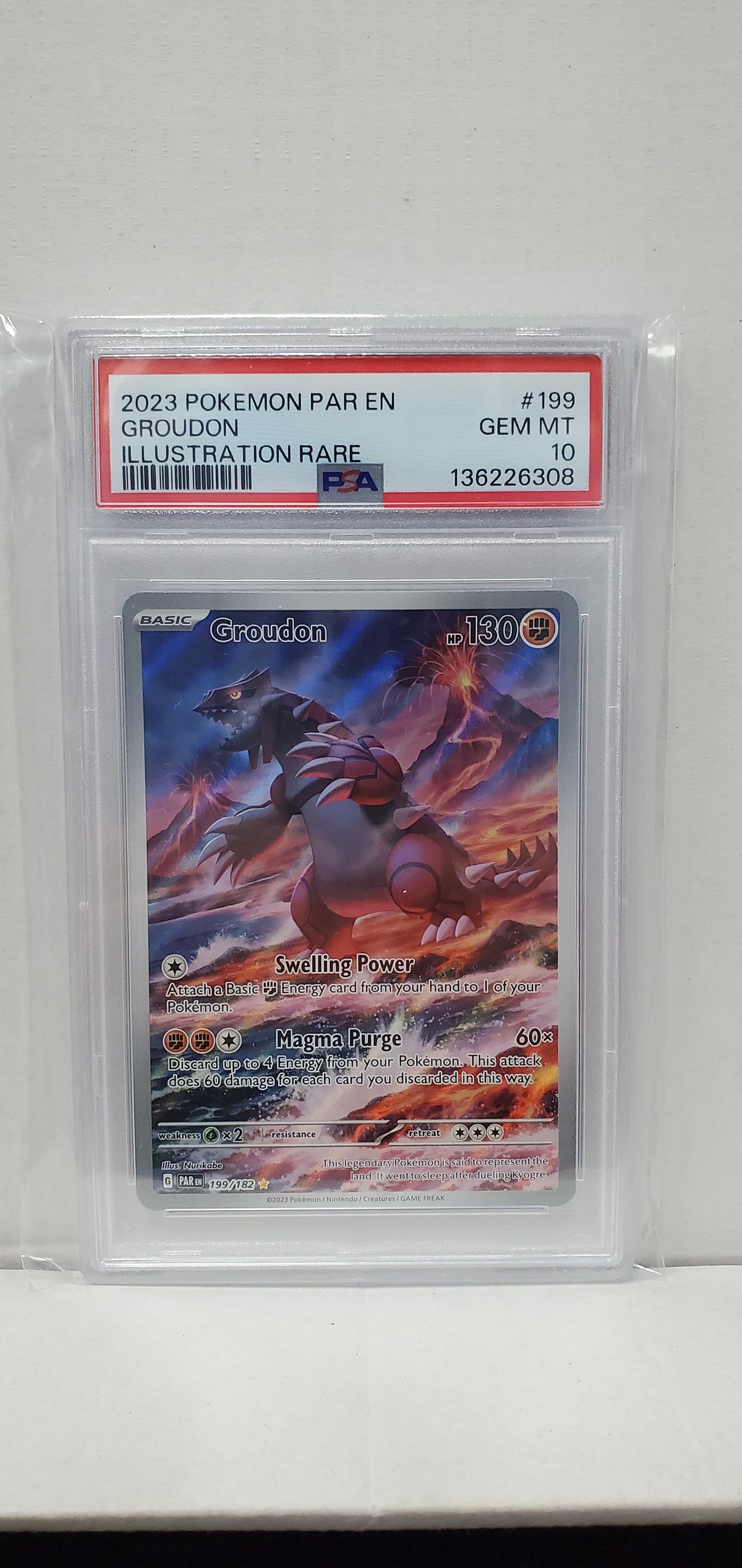 Pokemon Groudon 199/182 PSA 10