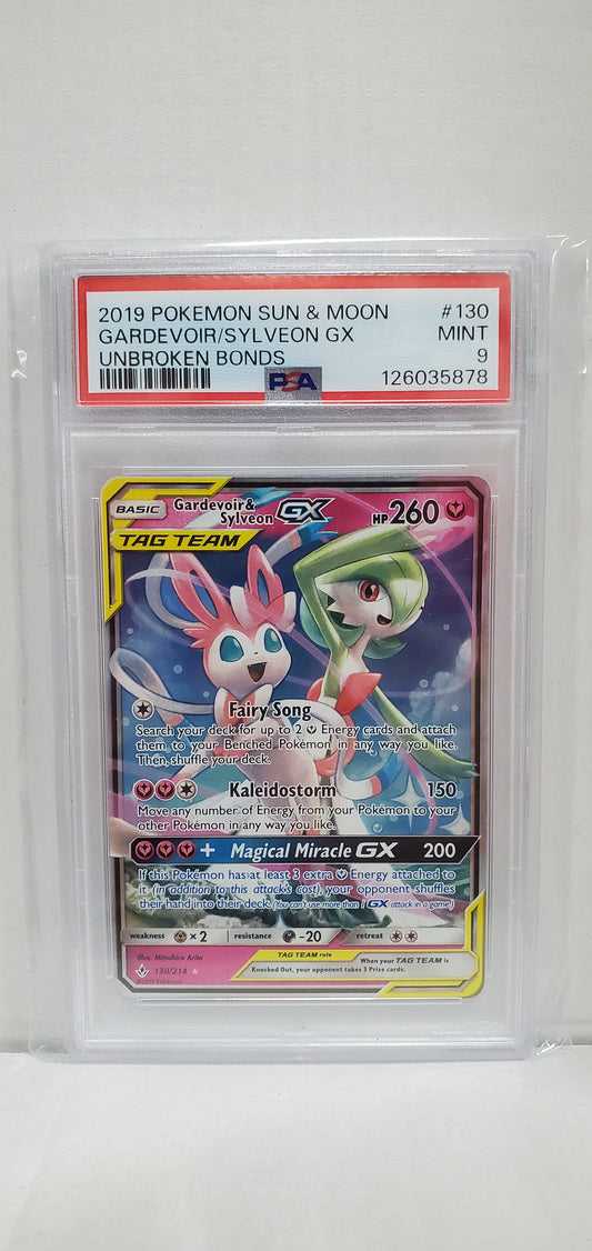 Pokemon Gardevoir & Sylveon GX PSA 9