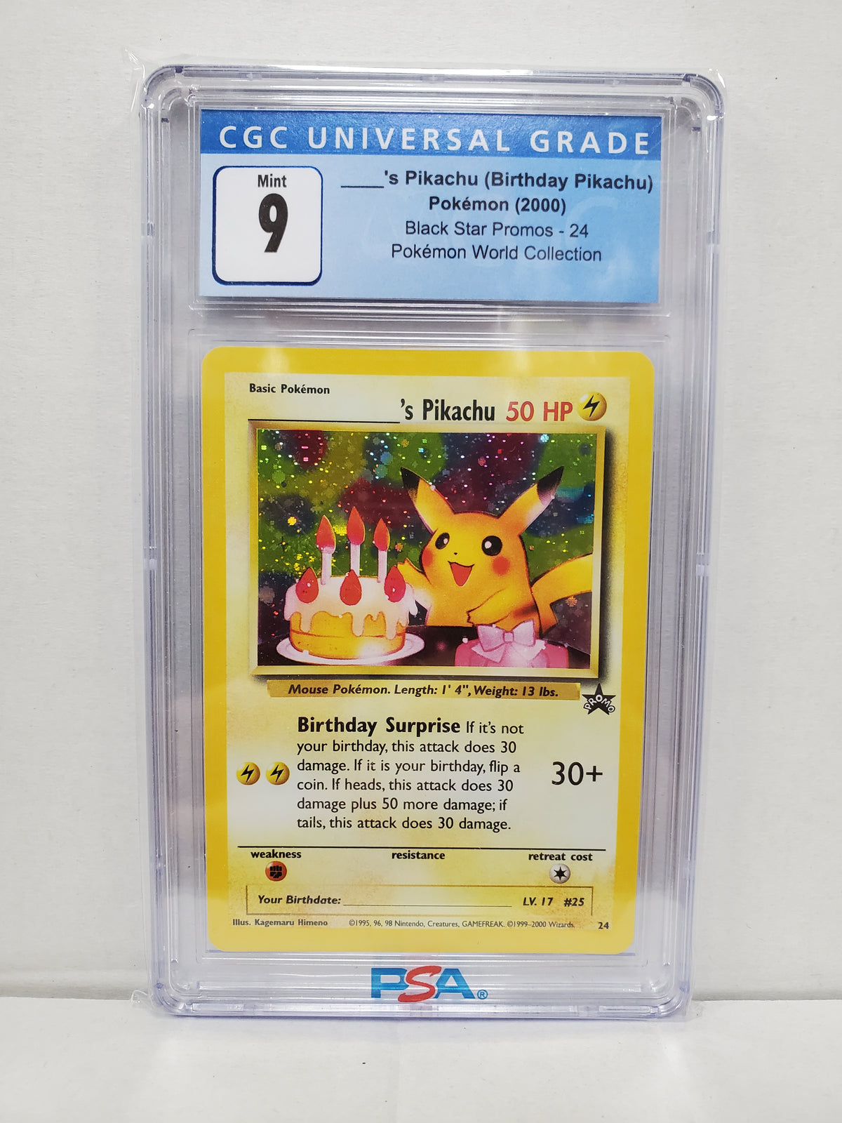 Pokemon _____'s Pikachu 24 (2000) CGC 9