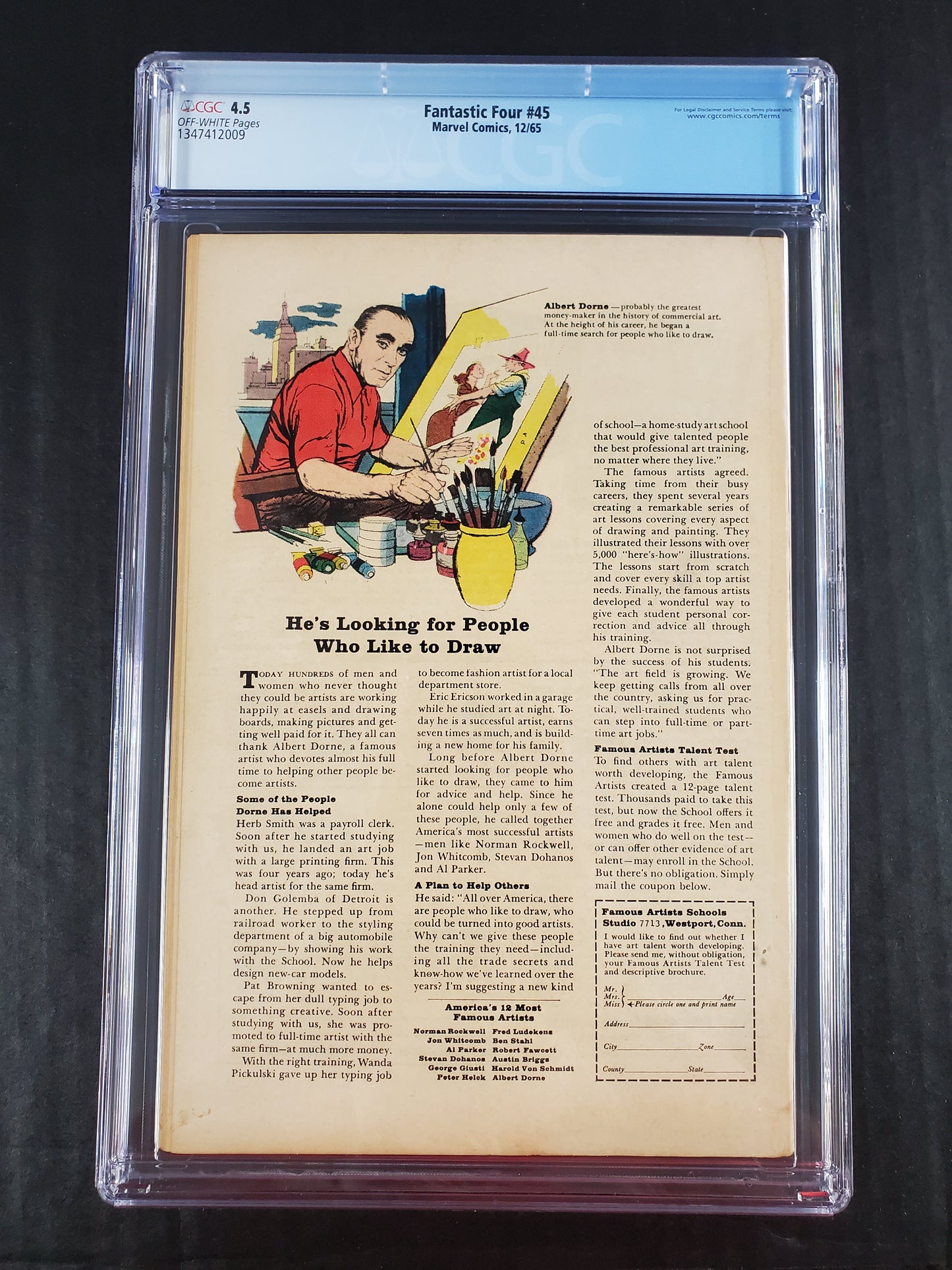 Fantastic Four #45 (1965) CGC 4.5