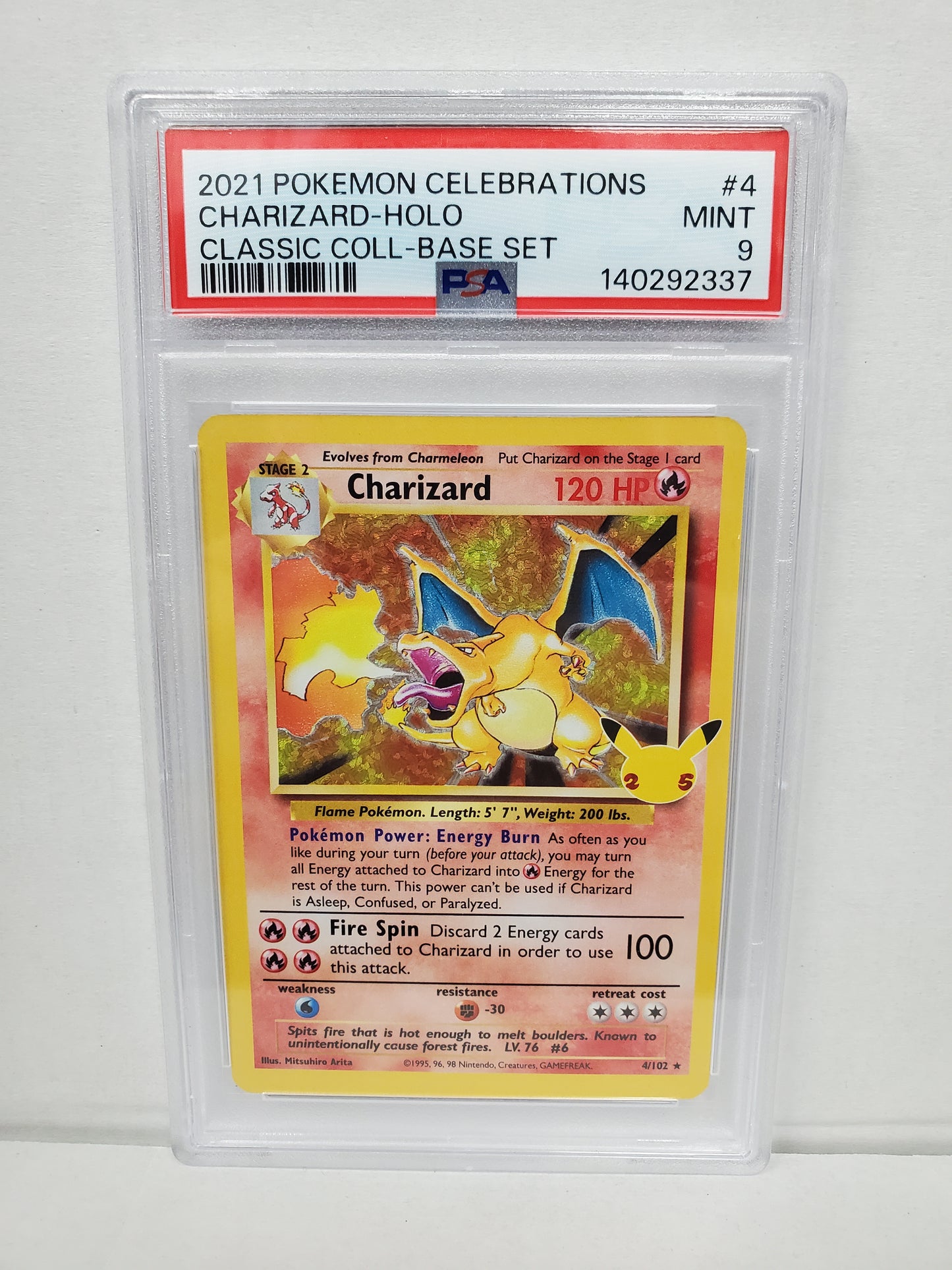 Pokemon Celebrations Charizard 4/102 (2021) PSA 9