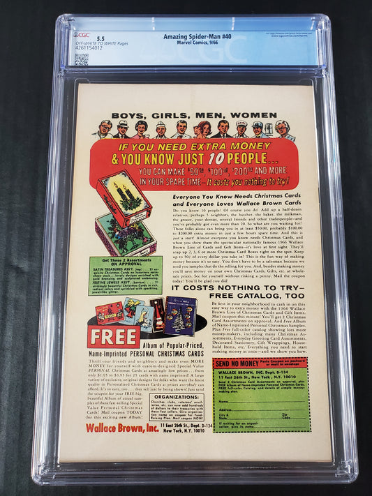 Amazing Spider-Man #40 (1966) CGC 5.5