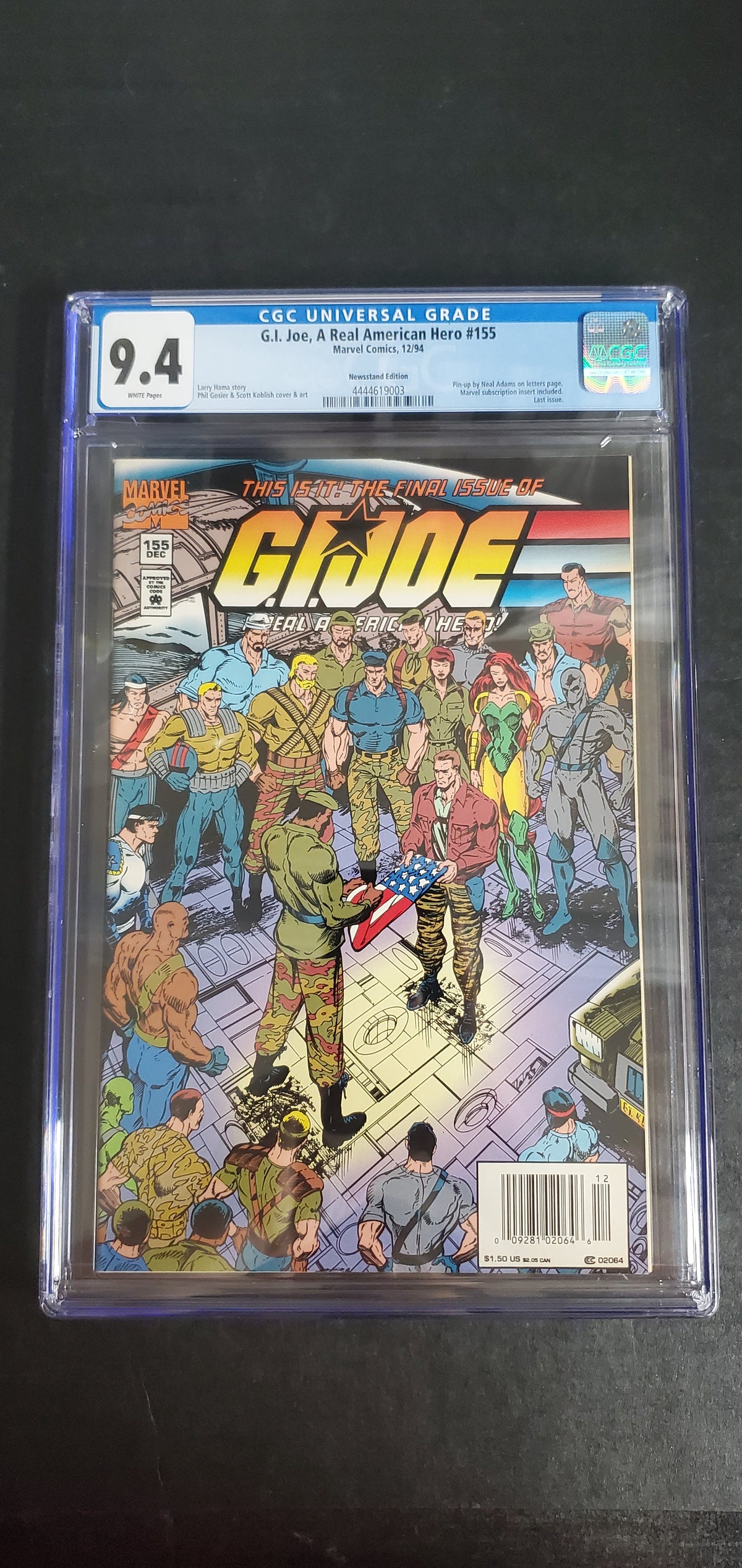 G.I. Joe, A Real American Hero #155 (1994) CGC 9.4