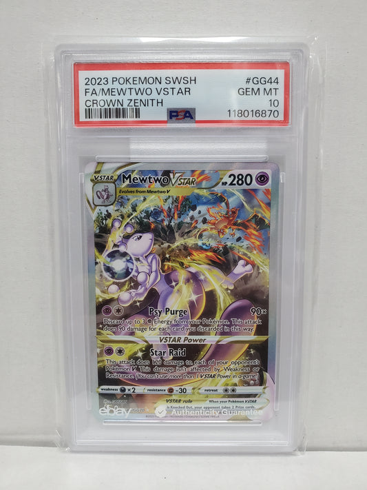 Pokemon Mewtwo VSTAR GG44/GG70 PSA 10