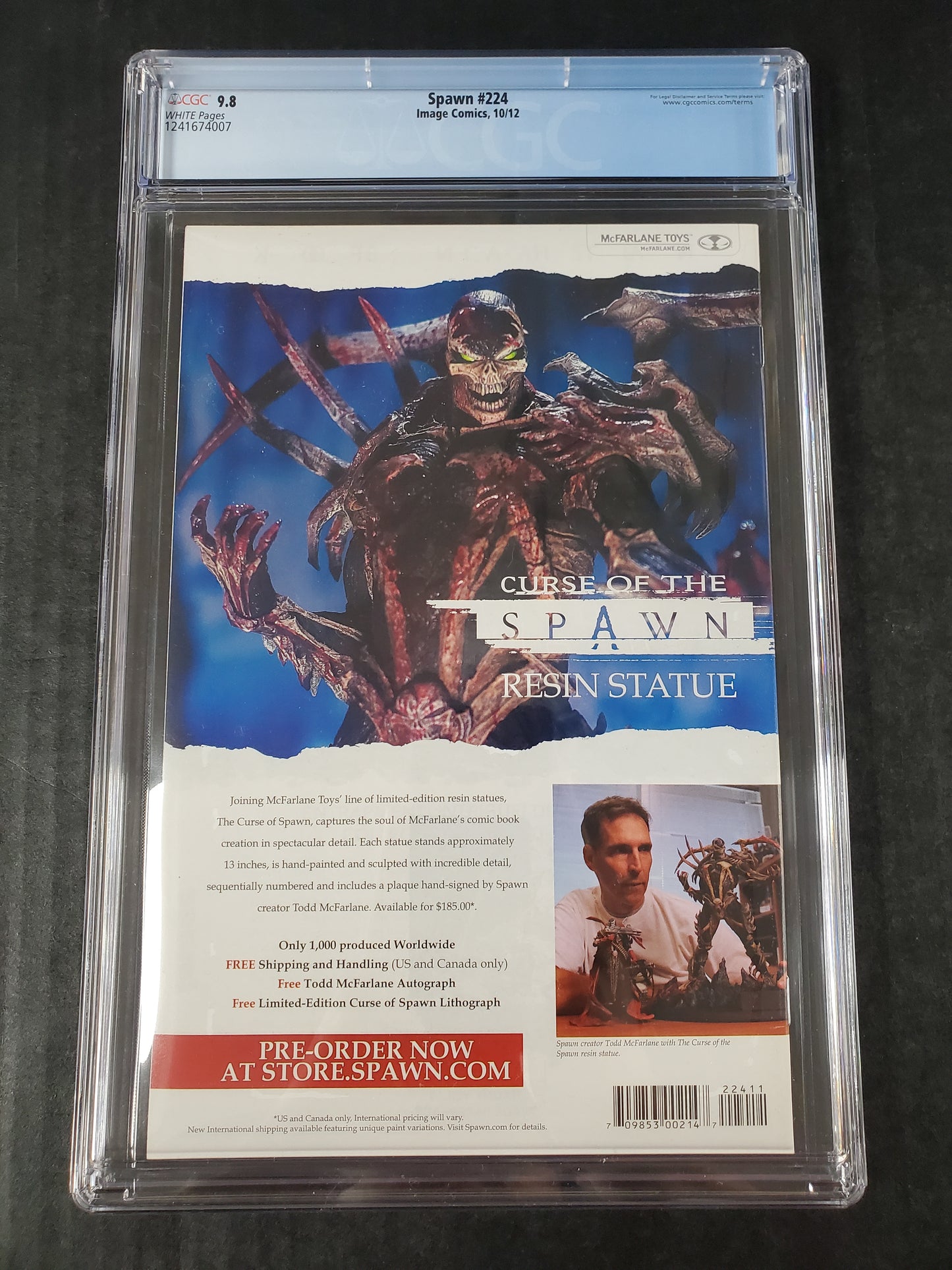 Spawn #224 (2012) CGC 9.8