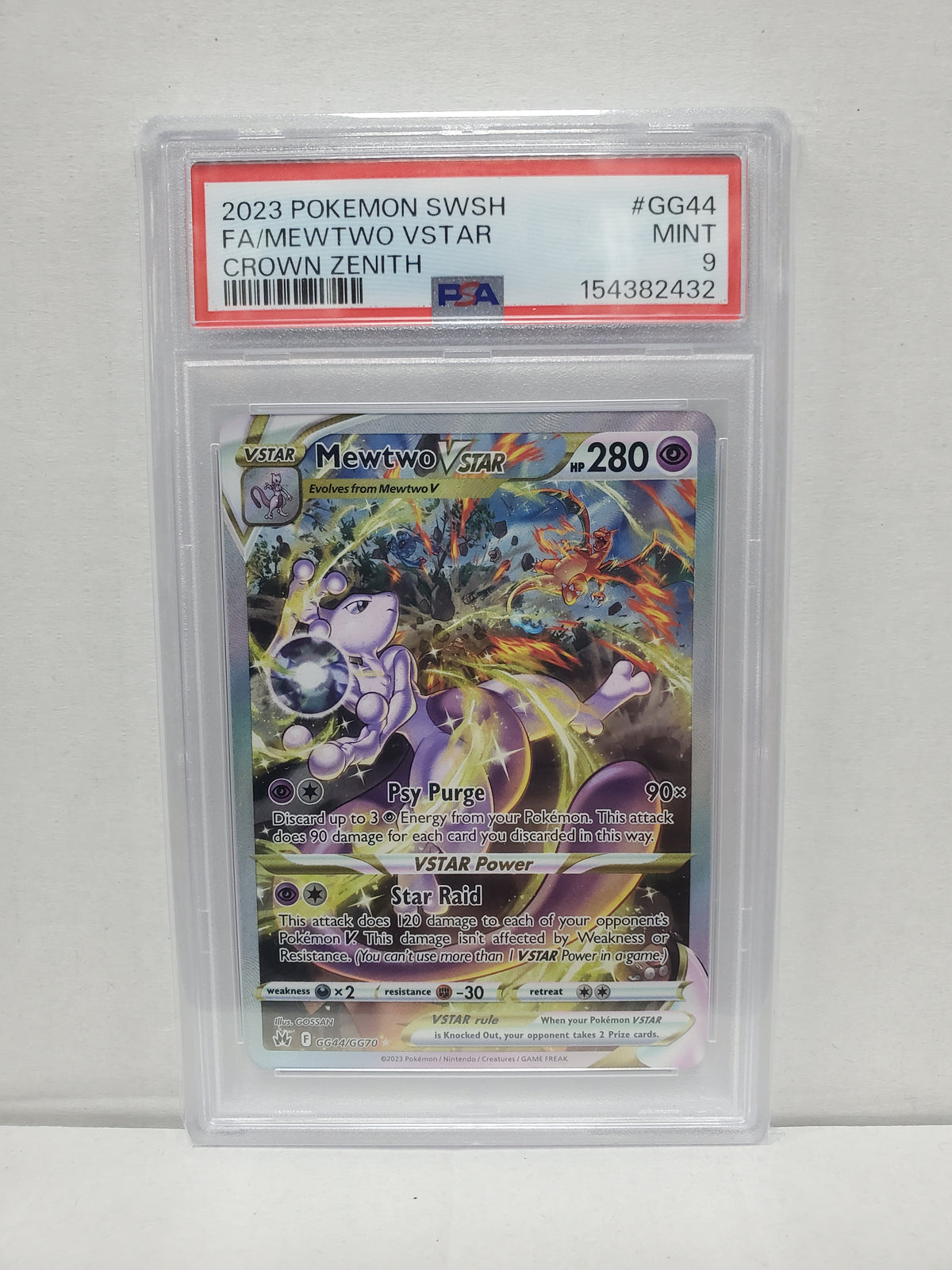 Pokemon Mewtwo VSTAR GG44/GG70 PSA 9