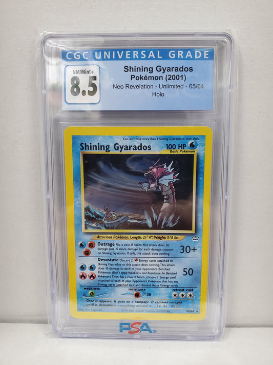 Pokemon Shining Gyarados 65/64 (2001) CGC 8.5