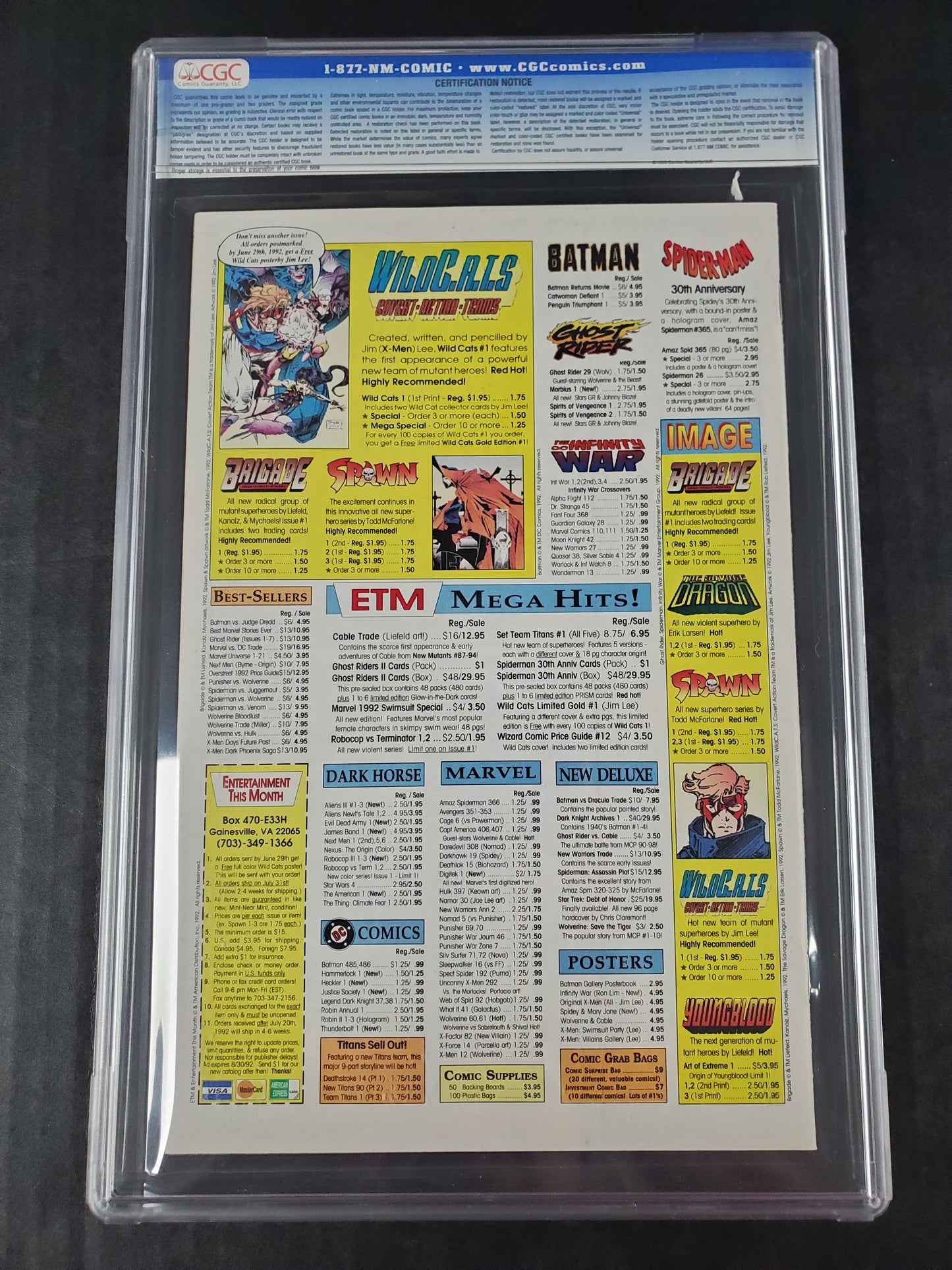 Spawn #1 (1992) CGC 9.8