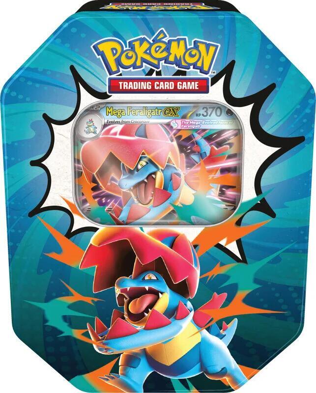Pokemon Mega Feraligatr ex Ascended Heroes Tin