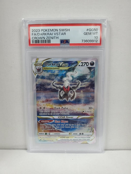 Pokemon Darkrai VSTAR GG50/GG70 PSA 10