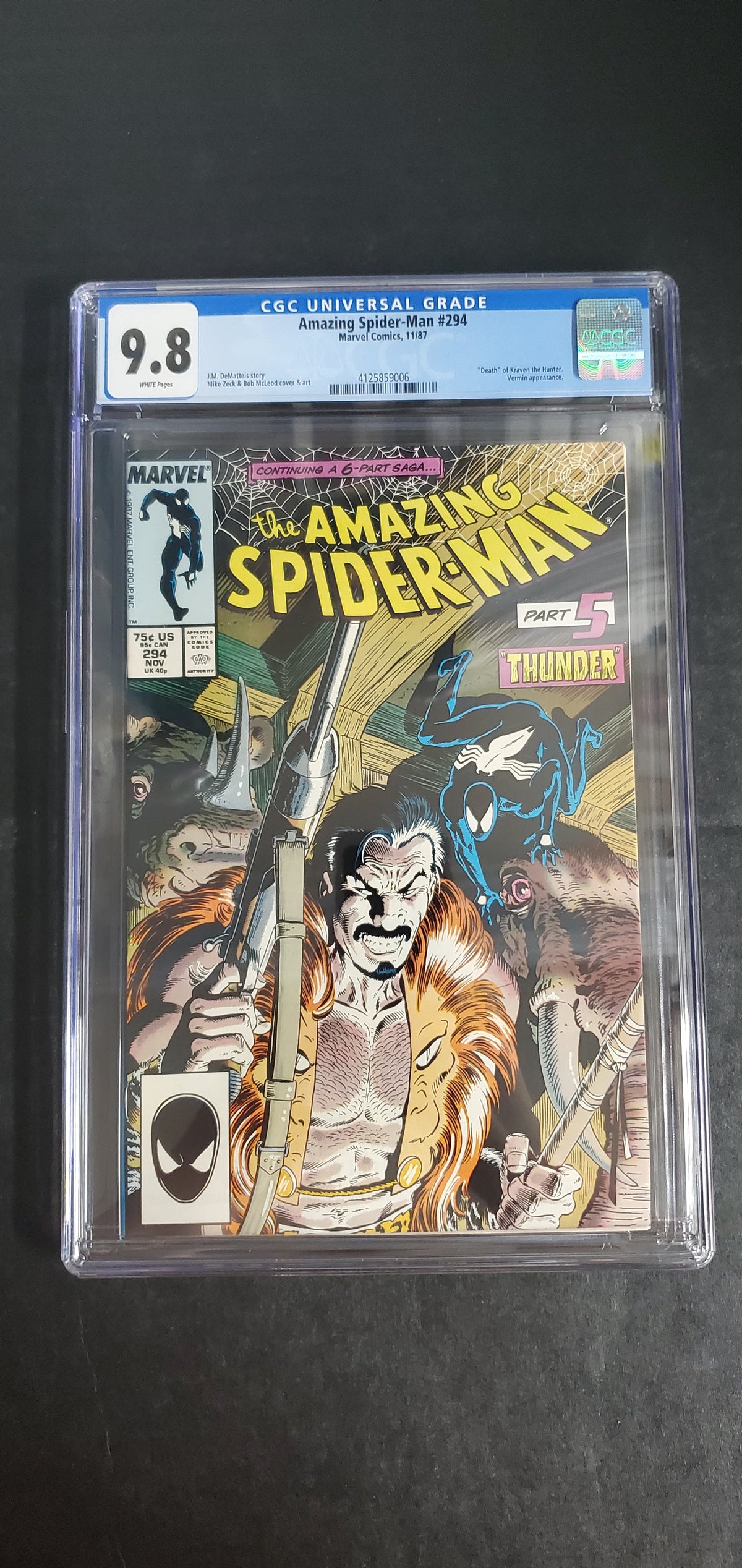 Amazing Spider-Man #294 (1987) CGC 9.8