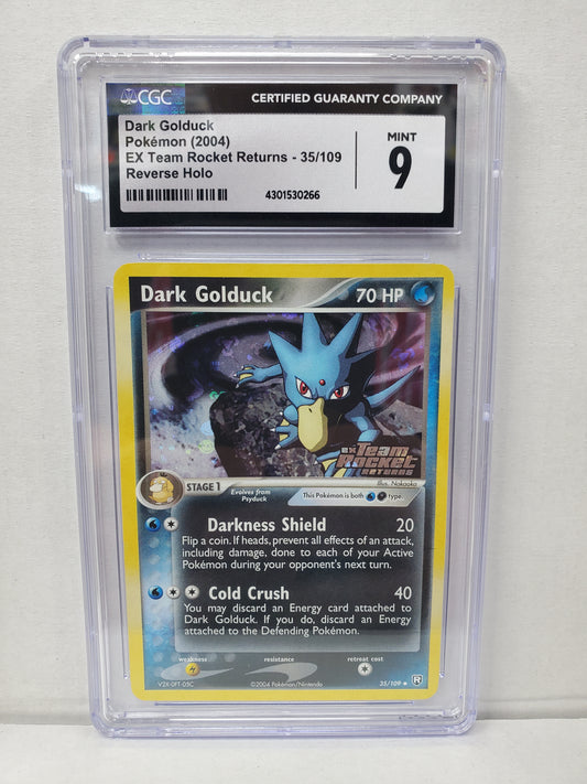Pokemon Dark Golduck 35/109 Reverse HOLO CGC 9