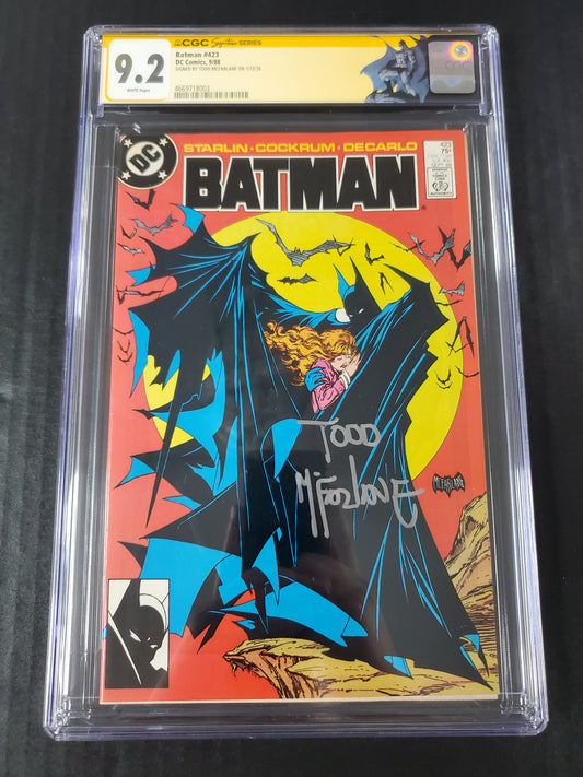 Batman #423 (1988) CGC Signature Series 9.2 Signed by Todd McFarlane