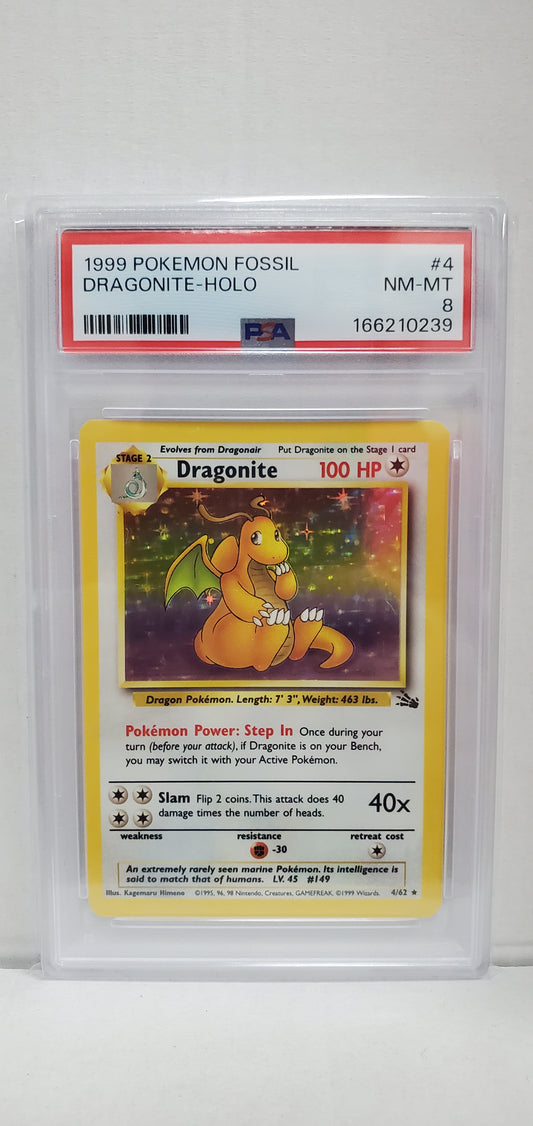Pokemon Dragonite 4/62 (1999) PSA 8