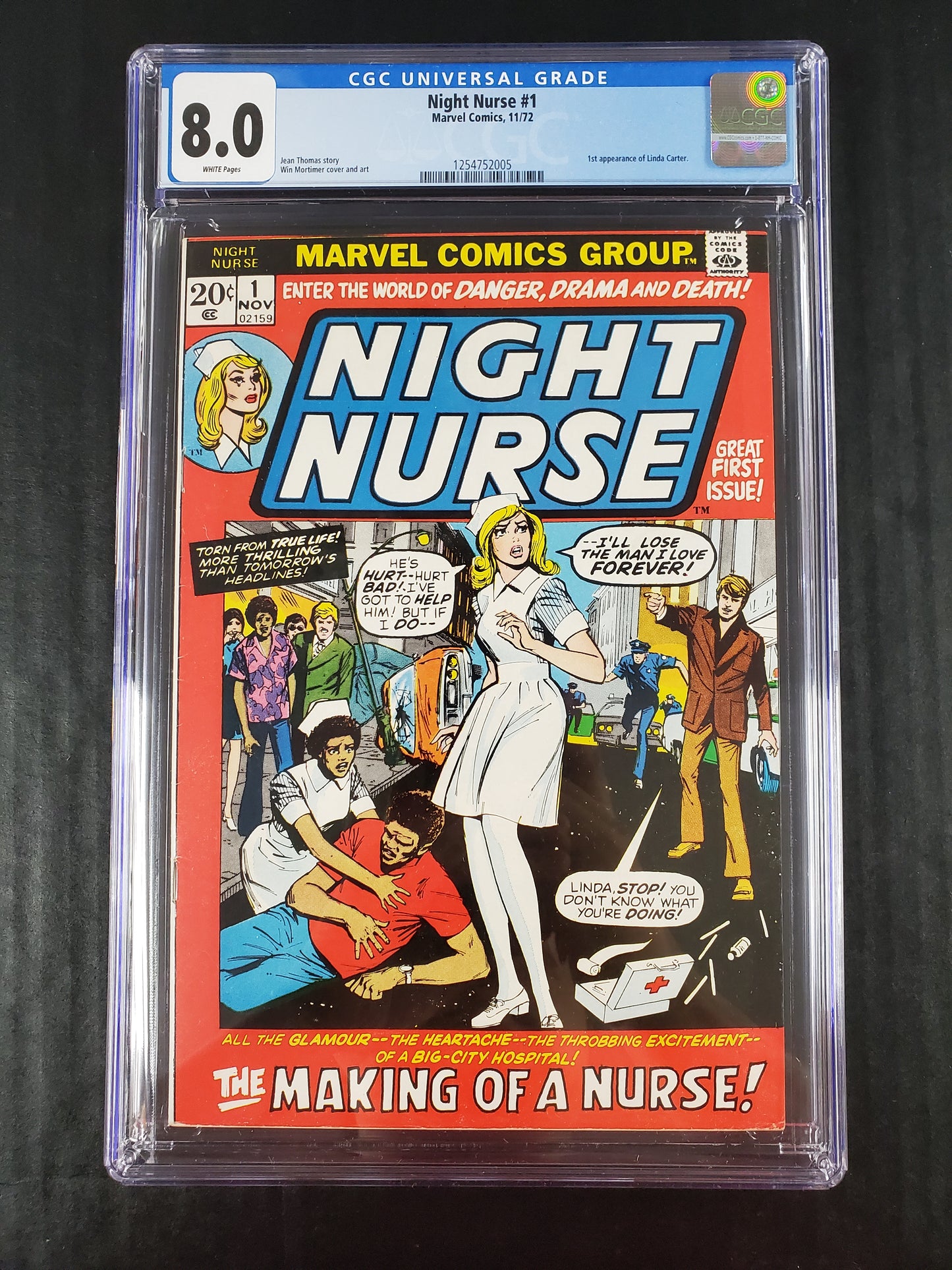 Night Nurse #1 (1972) CGC 8.0