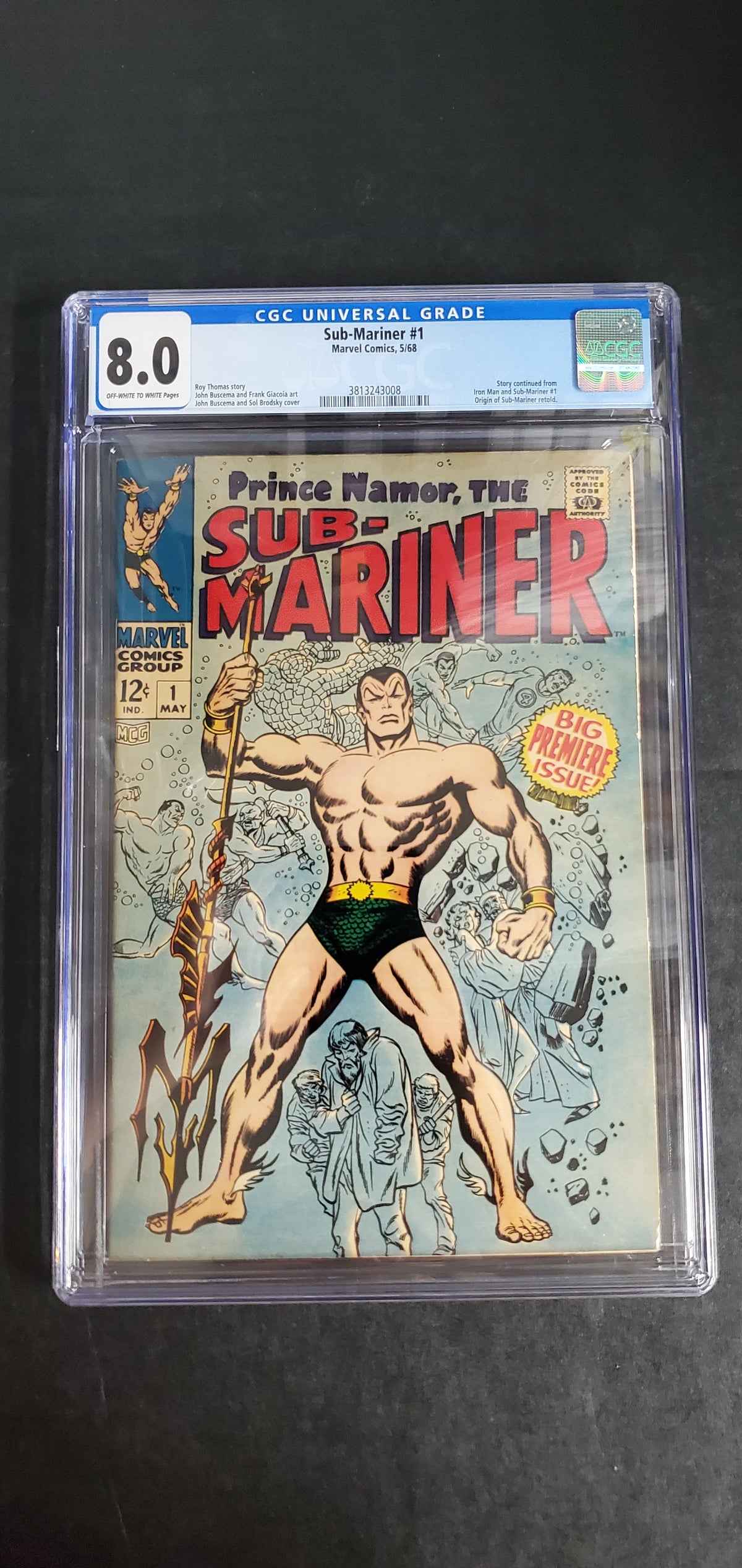 Sub-Mariner #1 (1968) CGC 8.0