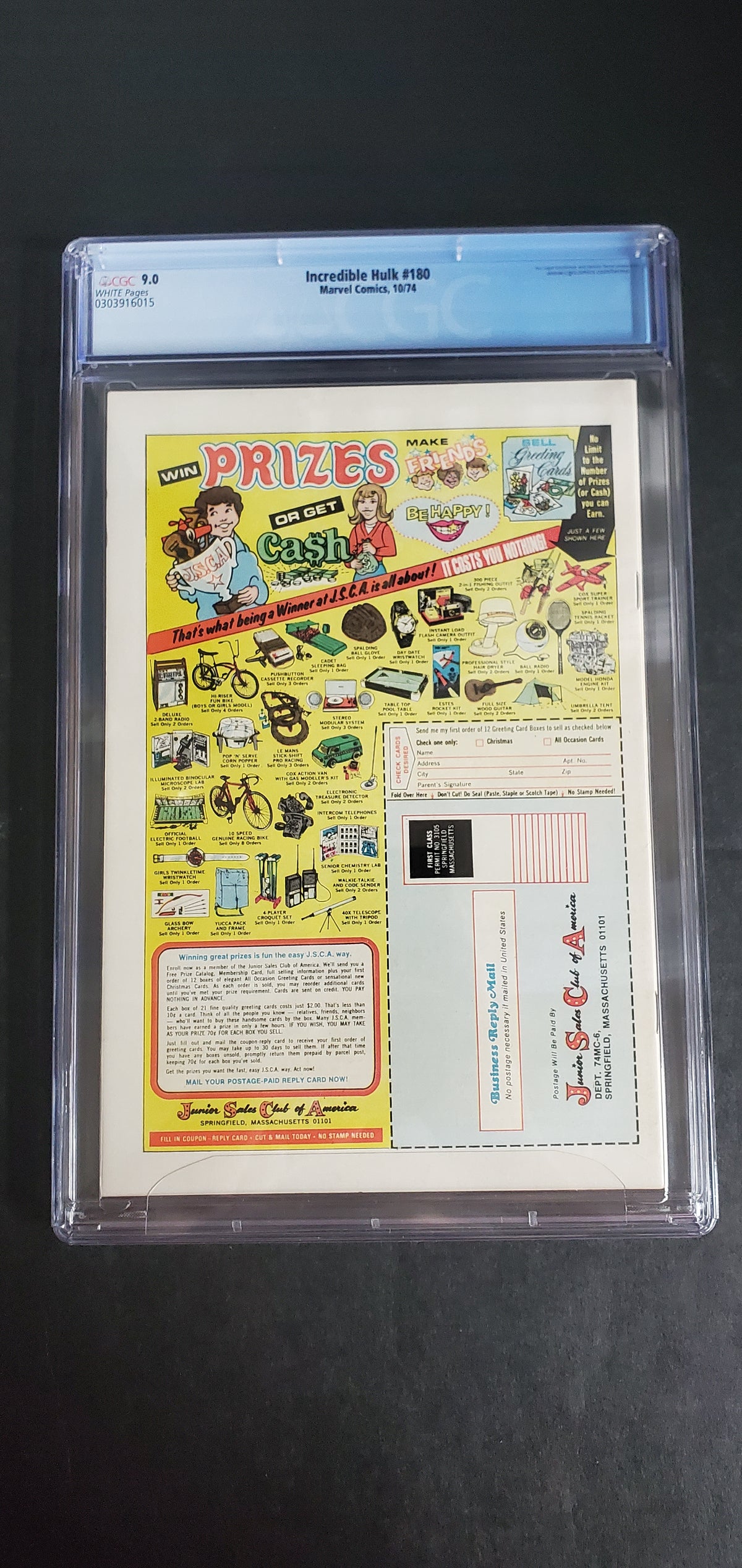 Incredible Hulk #180 (1974) CGC 9.0