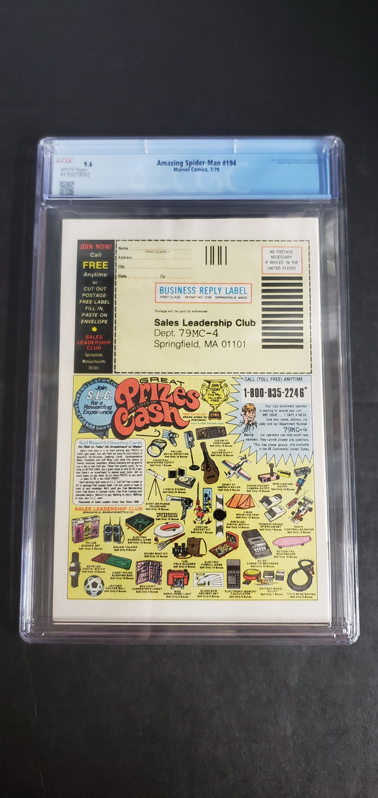 Amazing Spider-Man #194 (1979) CGC 9.6
