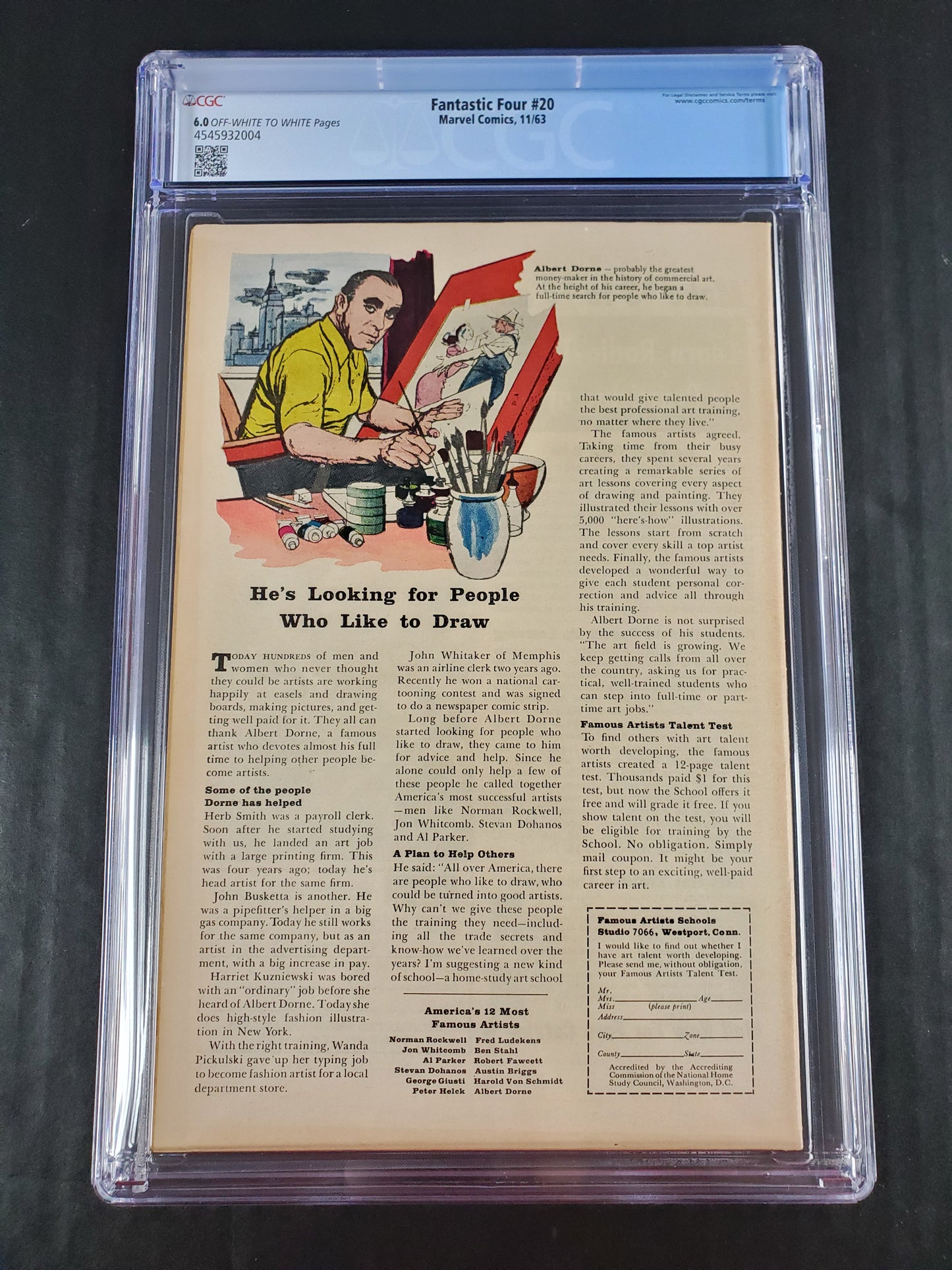 Fantastic Four #20 (1963) CGC 6.0